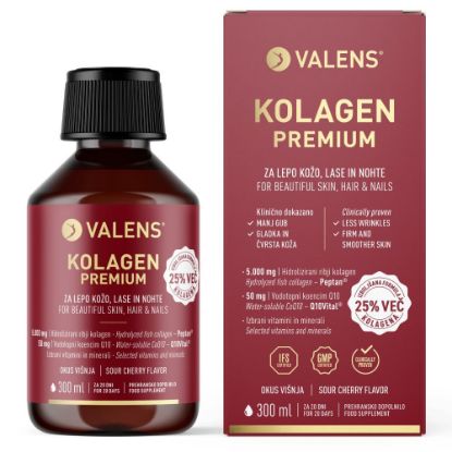Slika Valens Premium Kolagen, tekočina - okus: višnja (300 ml)