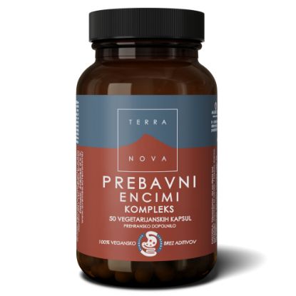 Slika Terranova prebavni encimi z mikrobiomom kompleks, kapsule (50 kapsul)