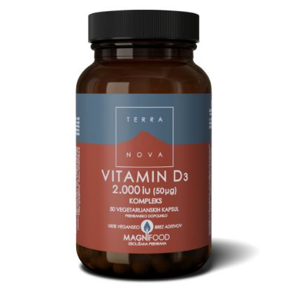 Slika Terranova Vitamin D3 2000iu kompleks, kapsule (50 kapsul)