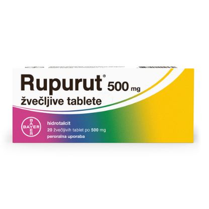 Slika Rupurut 500 mg, žvečljive tablete (20 žvečljivih tablet)