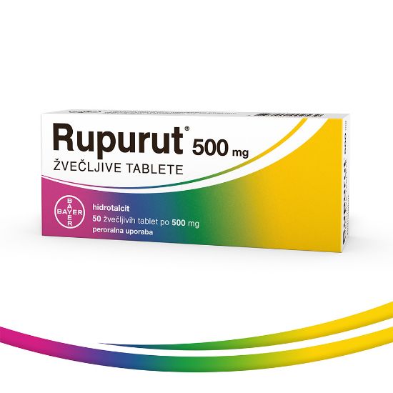 Slika Rupurut 500 mg, žvečljive tablete (50 žvečljivih tablet)