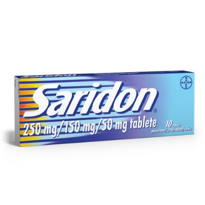 Slika Saridon 250 mg/150 mg/50 mg, tablete (10 tablet)