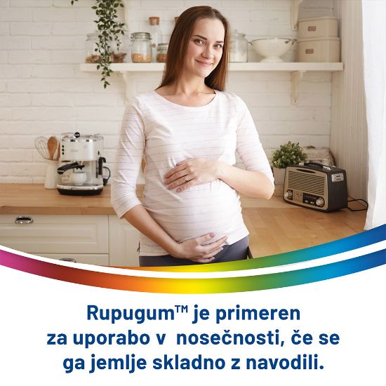 Slika Rupugum 750 mg, zdravilni žvečilni gumi (20 žvečilnih gumijev)