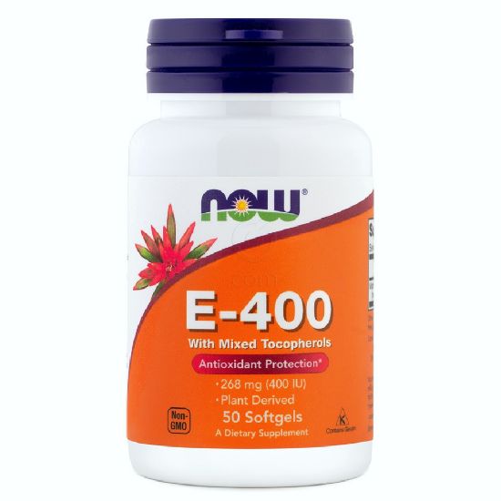 Slika NOW Vitamin E-400 (50 kapsul)
