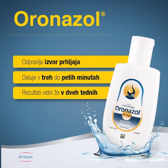Slika Oronazol 20 mg/g, zdravilni šampon (100 ml)