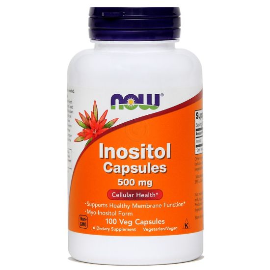Slika NOW Inozitol 500 mg (100 kapsul)