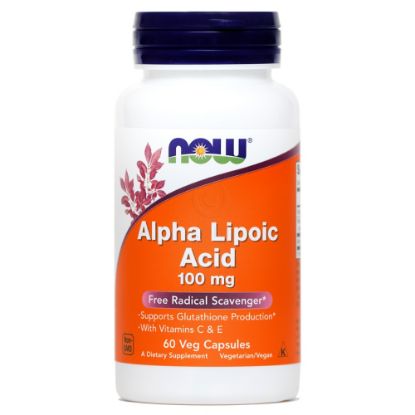 Slika NOW Alfa lipoična kislina 100 mg (60 kapsule)