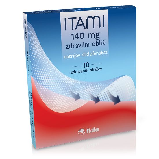 Slika Itami 140 mg, zdravilni obliž (10 obližev)