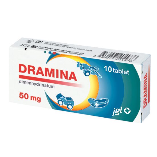 Slika Dramina 50 mg (10 tablet)