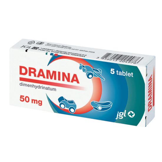 Slika Dramina 50 mg, tablete (5 tablet)