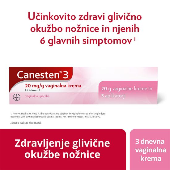 Slika Canesten3 20 mg/g vaginalna krema (20 g)