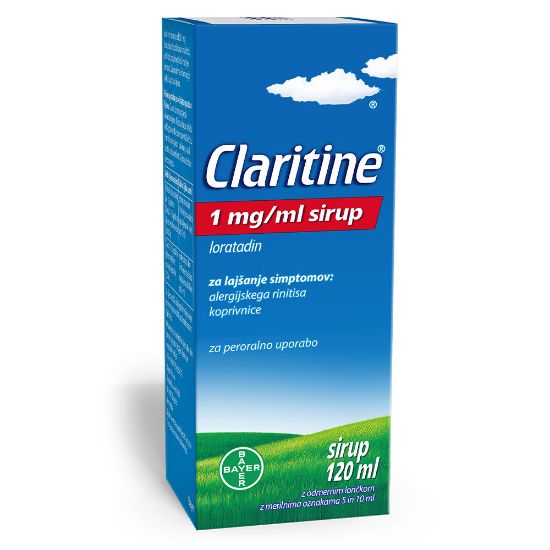 Slika Claritine sirup 1 mg/1 ml (120 ml)