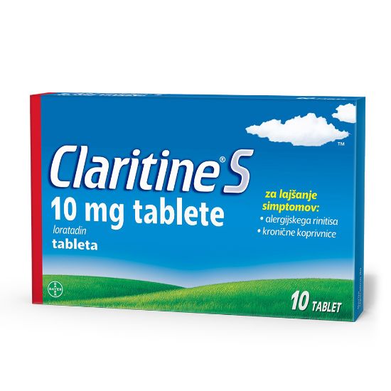 Slika Claritine S 10 mg, 10 tablet