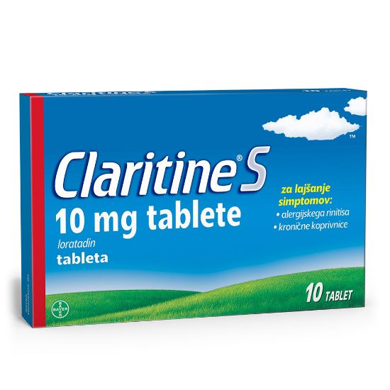 Slika Claritine S 10 mg, 10 tablet