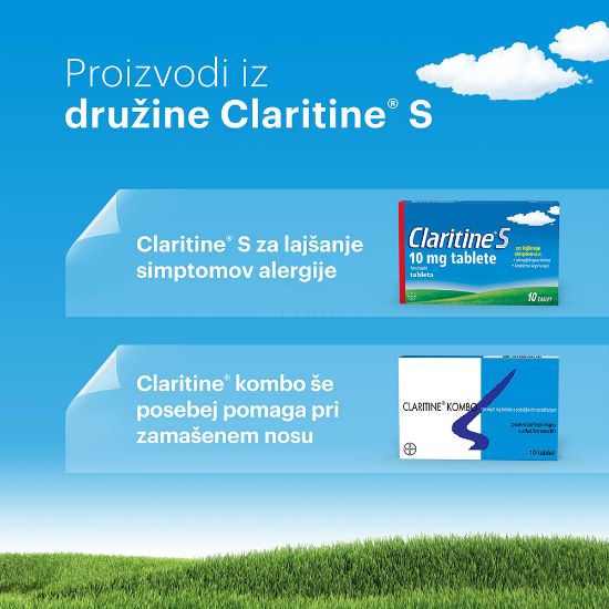 Slika Claritine S 10 mg, 10 tablet