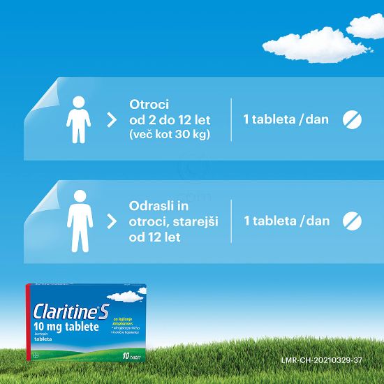 Slika Claritine S 10 mg, 10 tablet