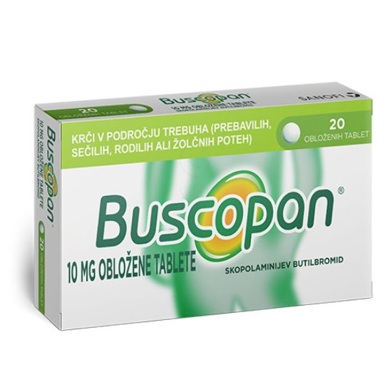 Slika Buscopan tablete, 10 mg (20 tablet)