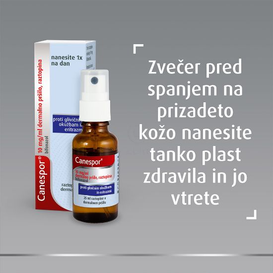 Slika Canespor 10 mg/ml, dermalno pršilo (25 ml raztopina)