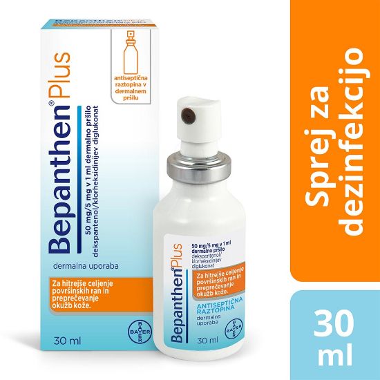Slika Bepanthen plus 50 mg/5 mg v 1 ml, dermalno pršilo (30 ml)