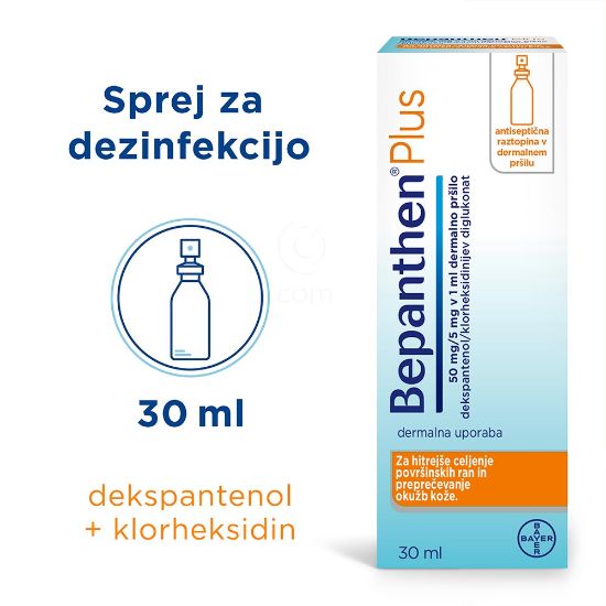 Slika Bepanthen plus 50 mg/5 mg v 1 ml, dermalno pršilo (30 ml)