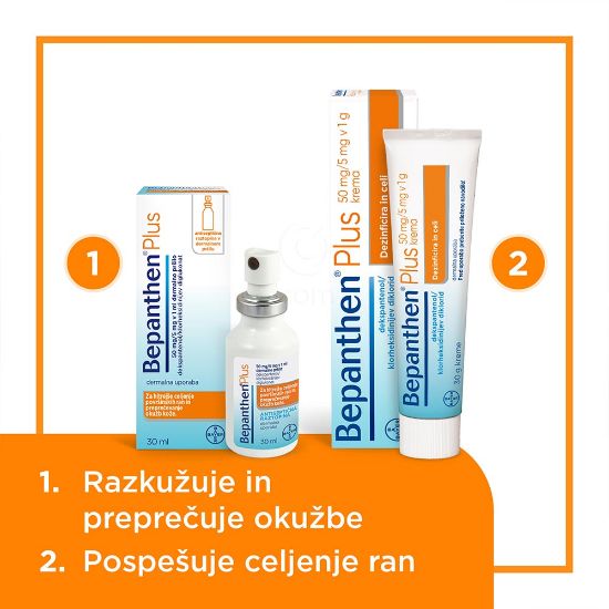 Slika Bepanthen plus 50 mg/5 mg v 1 ml, dermalno pršilo (30 ml)