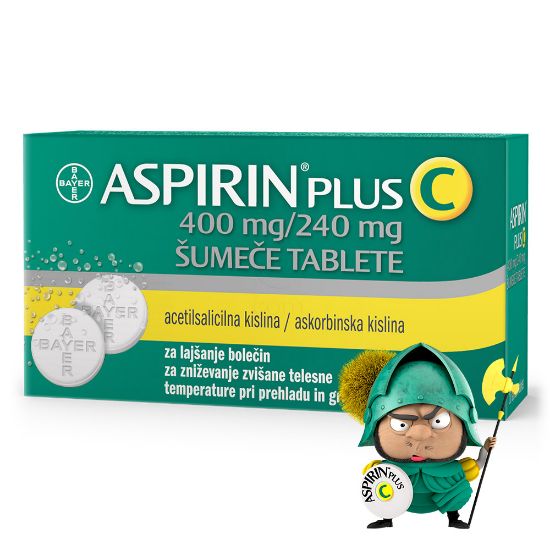 Slika Aspirin plus C 400 mg/240 mg, 10 šumečih tablet