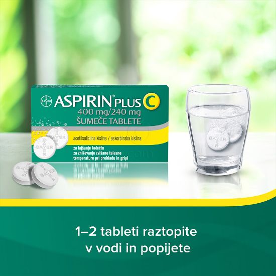 Slika Aspirin plus C 400 mg/240 mg, 10 šumečih tablet