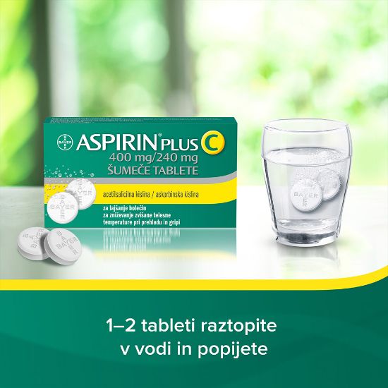 Slika Aspirin plus C 400 mg/240 mg, 20 šumečih tablet
