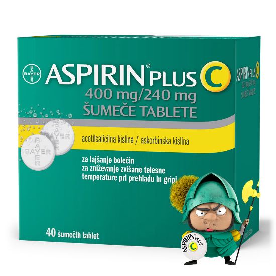 Slika Aspirin plus C 400 mg/240 mg, 40 šumečih tablet