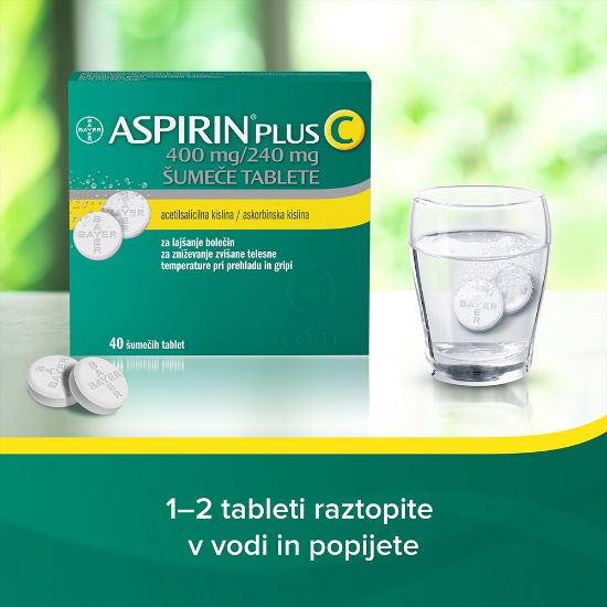Slika Aspirin plus C 400 mg/240 mg, 40 šumečih tablet