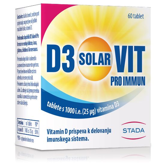 Slika Vitamin D3 Solarvit Pro Immun (60 tablet)