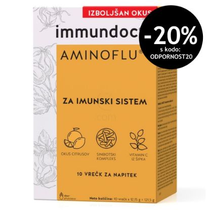 Slika Immundoc Aminoflu, vrečice (10 vrečk x 13,5 g)