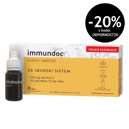 Slika Immundoc Direkt, napitek v stekleničkah (12 x 12,3 g)