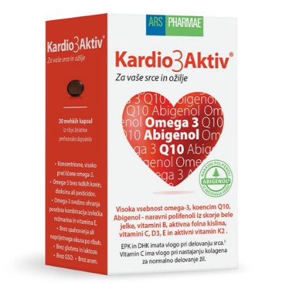 Slika Kardio3aktiv, mehke kapsule z omega-3, Abigenolom (30 kapsul)