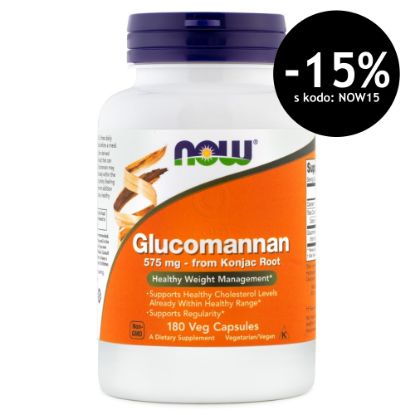 Slika NOW Glukomanan (180 kapsul)