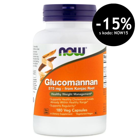 Slika NOW Glukomanan (180 kapsul)