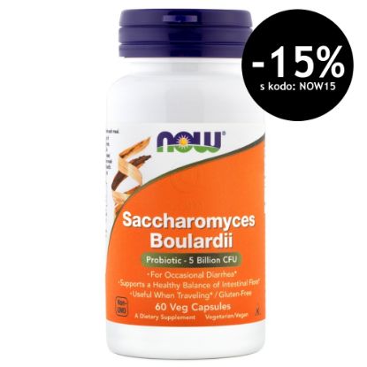 Slika NOW Saccharomyces boulardii (60 kapsul)