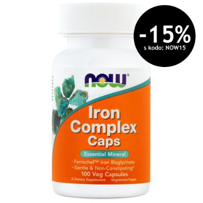 Slika NOW Železo kompleks (100 kapsul)