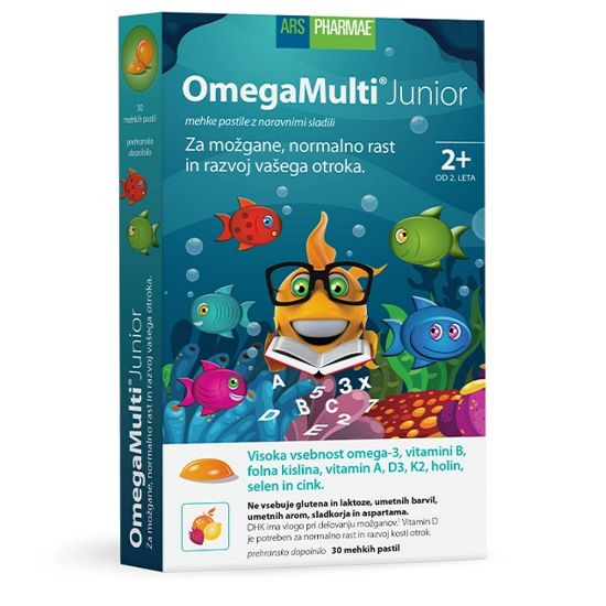 Slika OmegaMulti Junior Ars Pharmae (30 mehkih pastil)