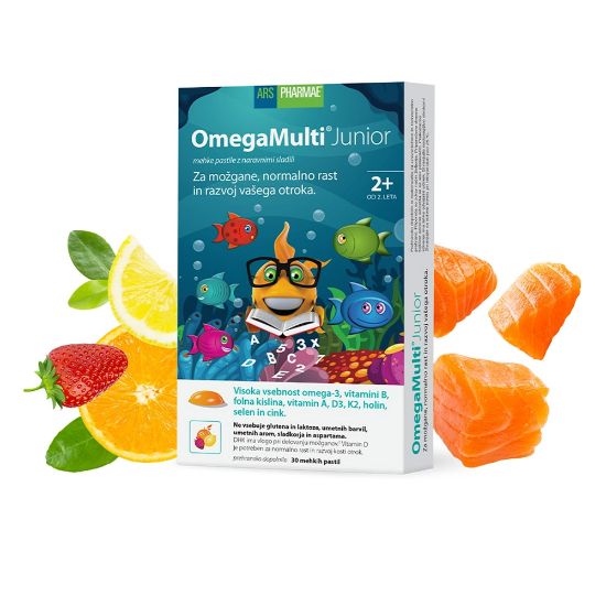 Slika OmegaMulti Junior Ars Pharmae (30 mehkih pastil)