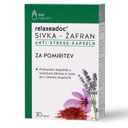 Slika Relaxeadoc Žafran Plus (30 kapsul)
