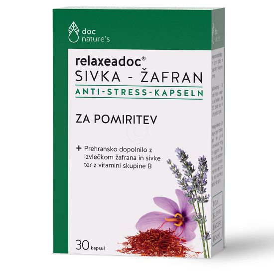 Slika Relaxeadoc Žafran Plus (30 kapsul)