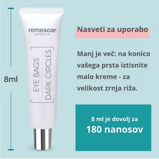 Slika Remescar, krema proti podočnjakom in vrečicam pod očmi (8 ml)