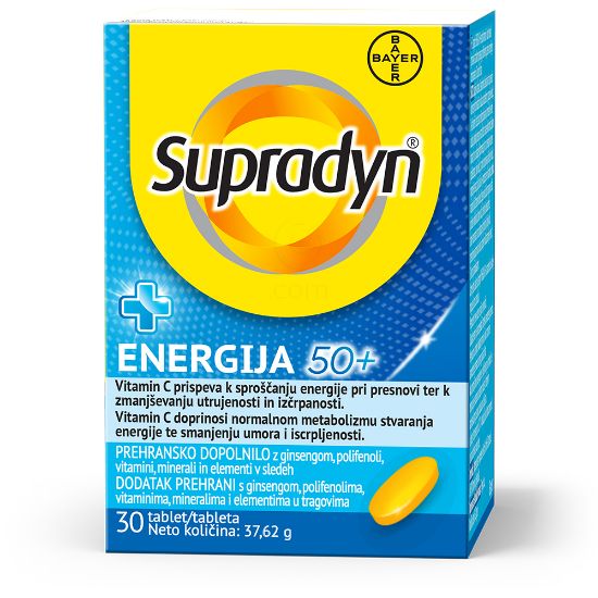 Slika Supradyn Energija 50+, šumeče tablete (15 šumečih tablet)