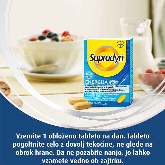 Slika Supradyn Energija 50+, šumeče tablete (15 šumečih tablet)