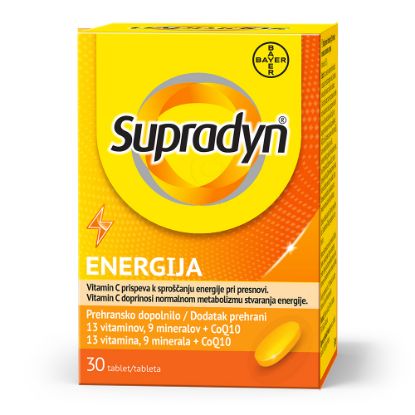Slika Supradyn Energija Q10, filmsko obložene tablete (30 tablet)