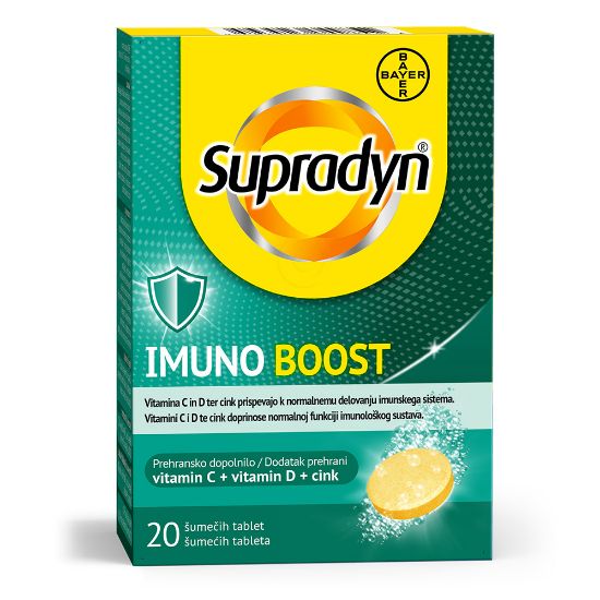 Slika Supradyn Imuno Boost Vitamin C + Vitamin D + Cink, šumeče tablete (20 tablet)