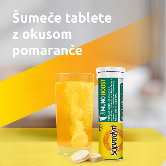 Slika Supradyn Imuno Boost Vitamin C + Vitamin D + Cink, šumeče tablete (20 tablet)