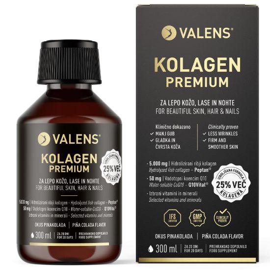 Slika Valens Premium Kolagen, tekočina - okus: pinakolada (300 ml)