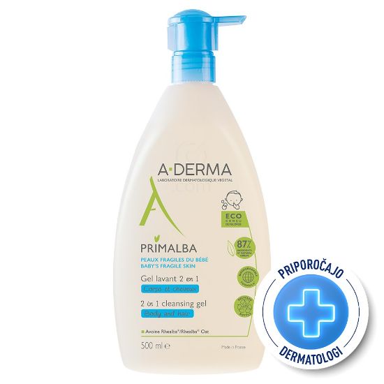 Slika A-Derma Primalba, gel za umivanje las in telesa (500 ml)